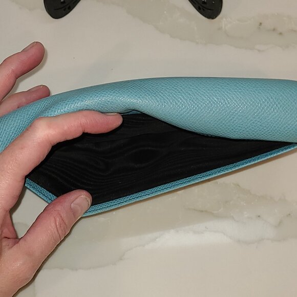 Dolce & Gabbana blue Dauphine leather continental flap wallet EUC - Picture 11 of 13